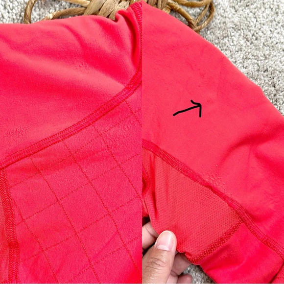 lululemon athletica Red Quilted Sweatshirt - Picture 14 of 14